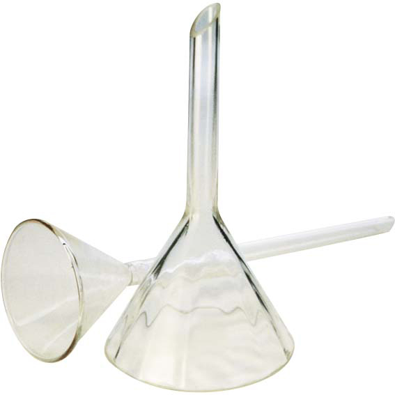Livingstone Filter Funnel 75mm Diameter Borosilicate Glass 20/Box - Clear x5