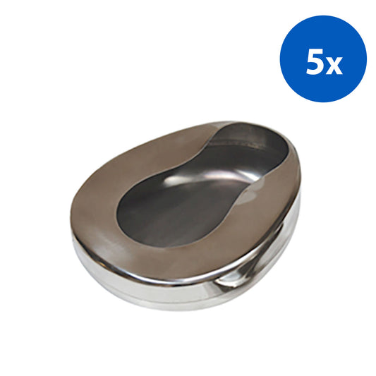 Bedpan with Lid Adult Size Stainless Steel x5