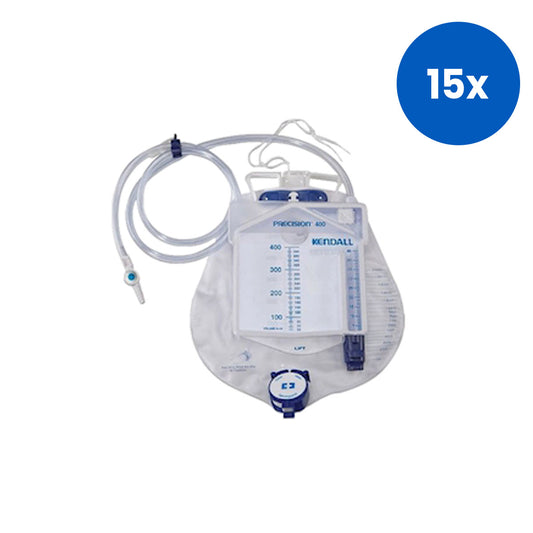 Covidien Urine Meter with Precision 2000mL Capacity 400mL Luer Slip Sampling - White x15