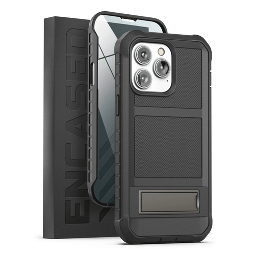 Encased Falcon Shield Case iPhone 14 Pro Max - Black