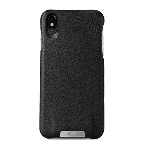 Vaja Grip Leather Case iPhone Xs Max - Floater Black