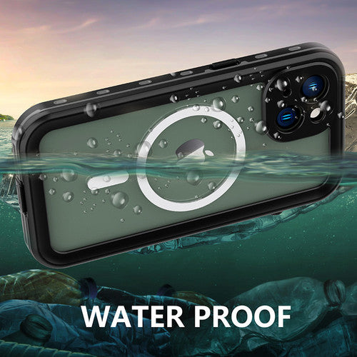 Krakatoo Dot WaterProof Case iPhone 14 Plus - Black/Clear