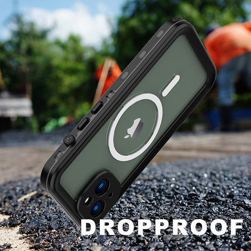 Krakatoo Dot WaterProof Case iPhone 14 Plus - Black/Clear
