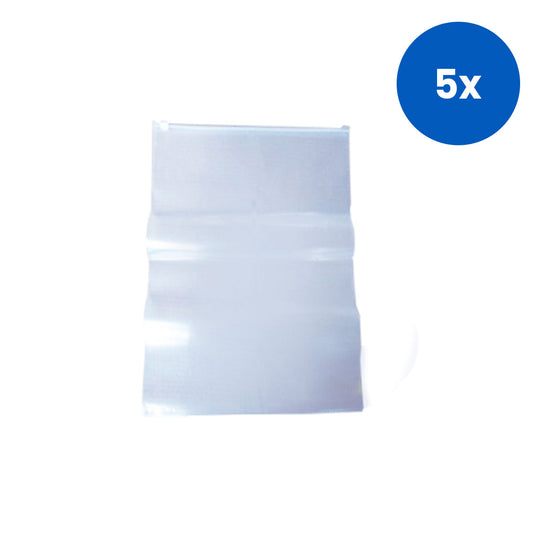 Livingstone Slider Specimen Bag Vented Clear Plastic 43 x 40cm Heavy Duty 150 Microns Zip Seal 250/Carton - Clearx5