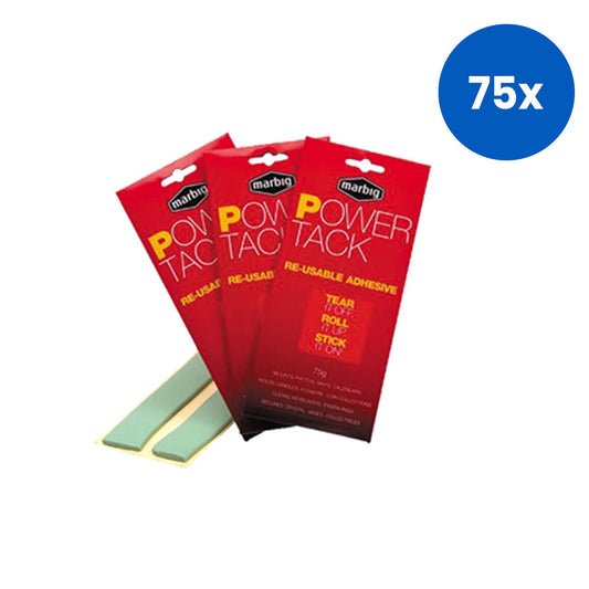 Acco Marbig Power Tack Re-Usable Adhesive 75 grams - Red x75