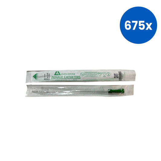 Livingstone Female Catheter 14FG 4.70mm(D) 23cm (L) Single Wrapped - Green x675