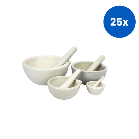 Livingstone Mortar and Pestle 300mL Porcelain - White x25