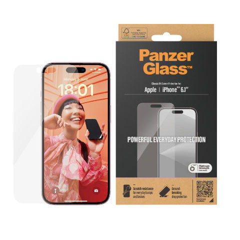 PanzerGlass Classic Fit Screen Protector iPhone 15