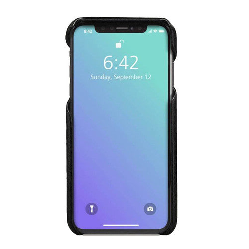 Vaja Grip Leather Case iPhone Xs Max - Floater Black