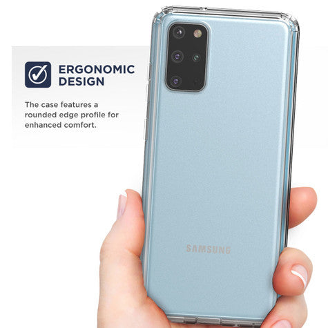 Encased Clear Back Case Samsung Galaxy S20+ Plus with Belt Clip Holster - Clear