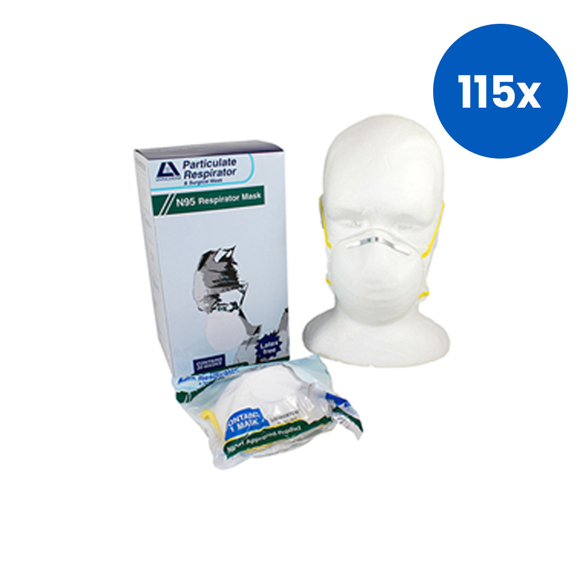 Livingstone N95 Face Mask Respirator Non-Therapeutic No Fibreglass - White x155