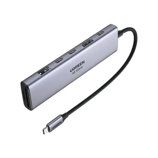 UGREEN 7-in-1 USB C Hub with Single 4K HDMI Silver