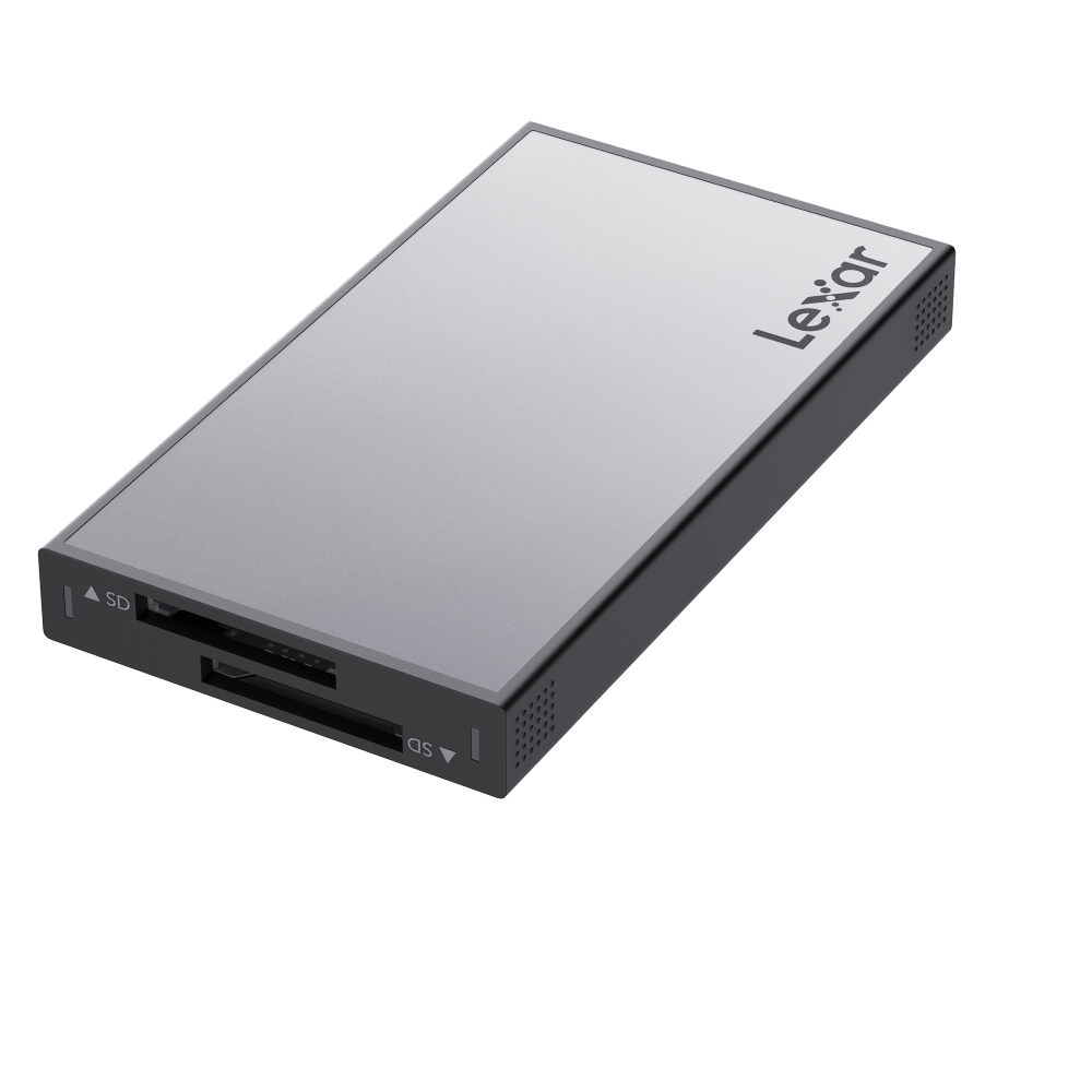 Lexar Professional Workflow WF720 Dual-Slot SD UHS-II Card Reader - Silver