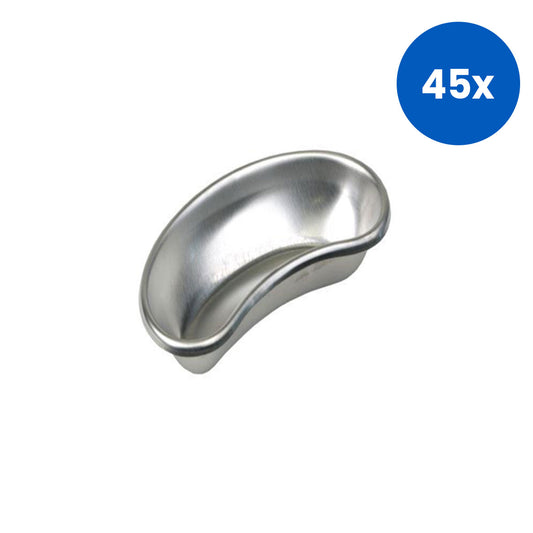 Livingstone Emesis Kidney Dish Tray Stainless Steel 160 x 75 x 35mm Thickness 0.5mm Grade 202 1/Polybag - Silver x45
