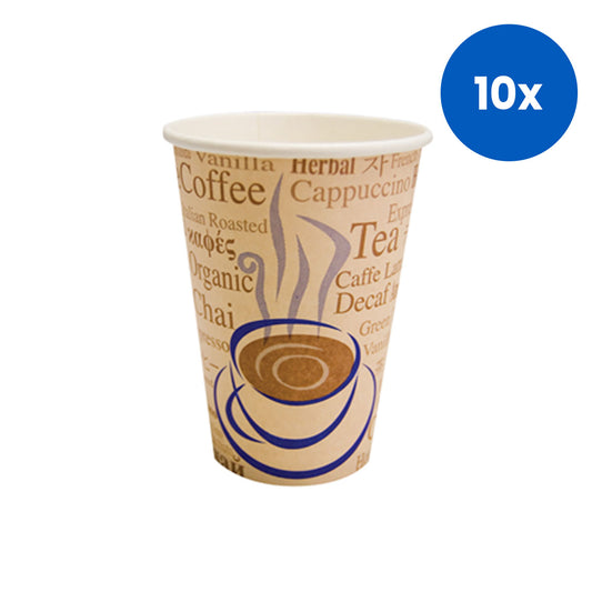 Livingstone Paper Cup Hot & Cold 237ml 50/Pack 1,000/Carton - Brown