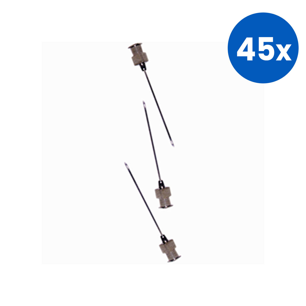 Livingstone Reusable Needles Luer Lock Gauge 22 x 150mm Stainless Steel - White x 45