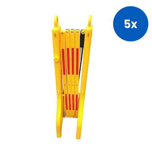 Hengxing Retractable Traffic Barrier 2.4kgs 960 x 370mm - Yellow x5