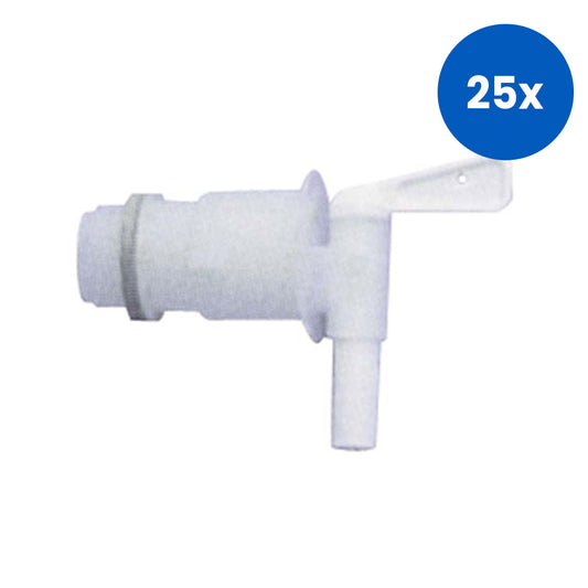 Aptaca Tap for Storage Bottles Recyclable Polypropylene - White x25