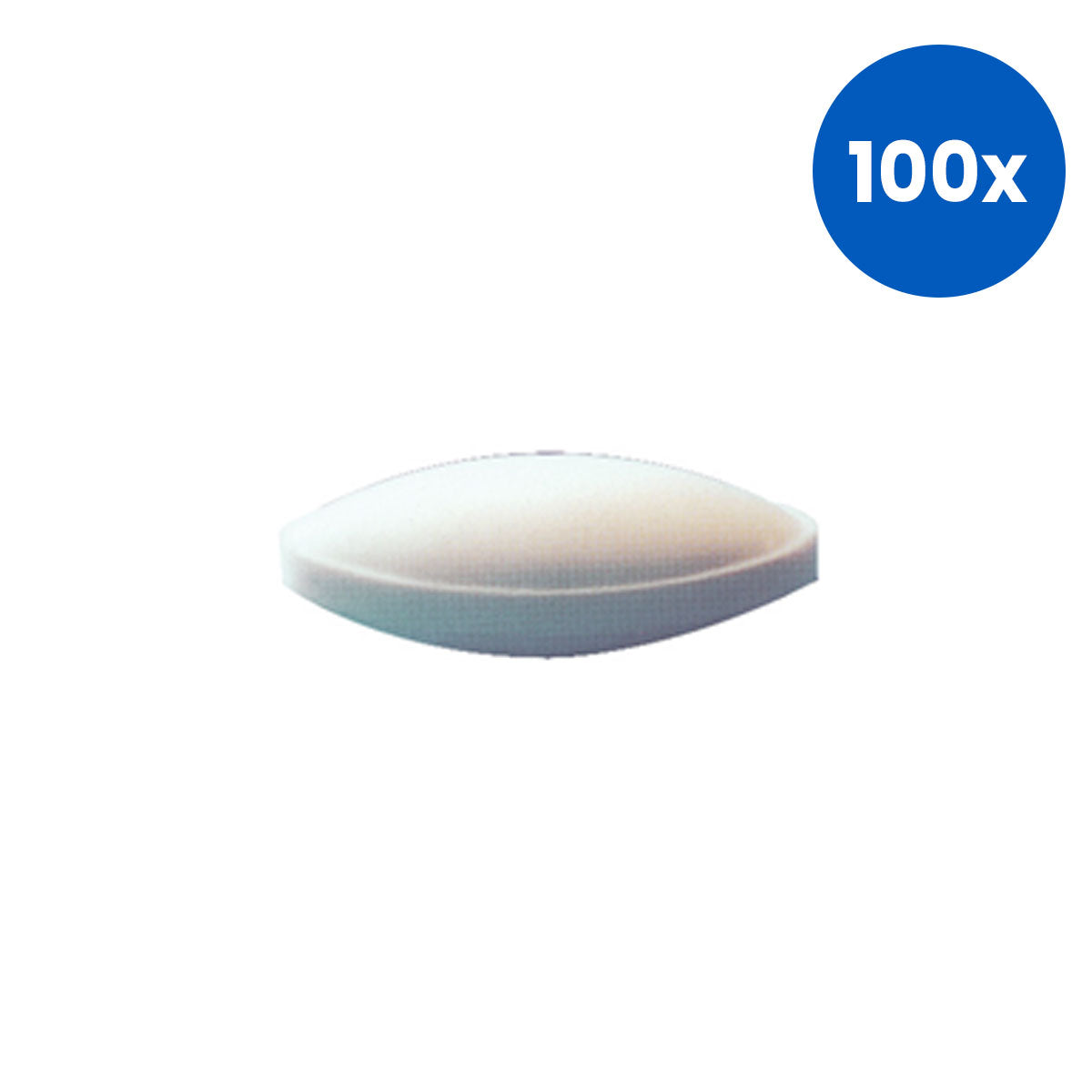 Livingstone Magnetic Stirrer Bar Oval Without Pivot PTFE Coated 10mm x 5mm - White x100