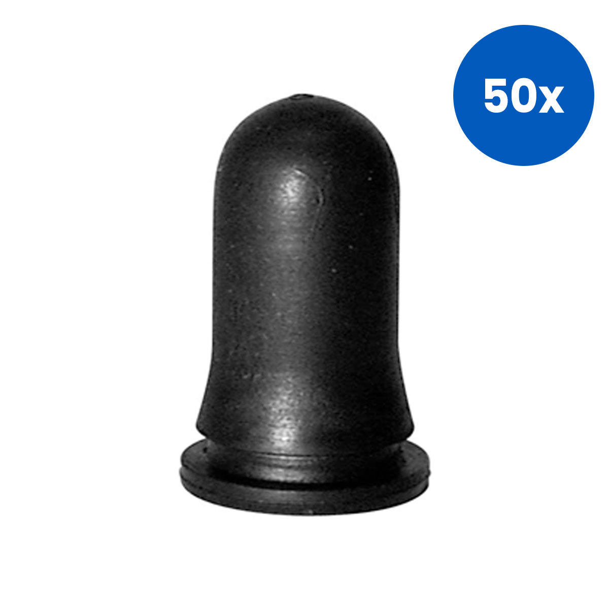 Livingstone Rubber Dropper Teat 24mm x 16 mm 10/Pack - Black x50