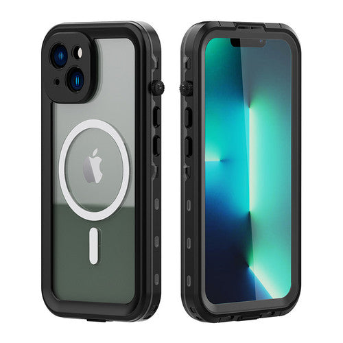 Krakatoo Dot WaterProof Case iPhone 14 Plus - Black/Clear