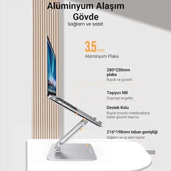 UGREEN Folding Aluminum Laptop Stand Silver