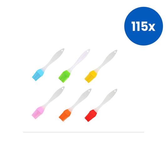 Livingstone Silicone Basting Pastry Brush Assorted Colour x115