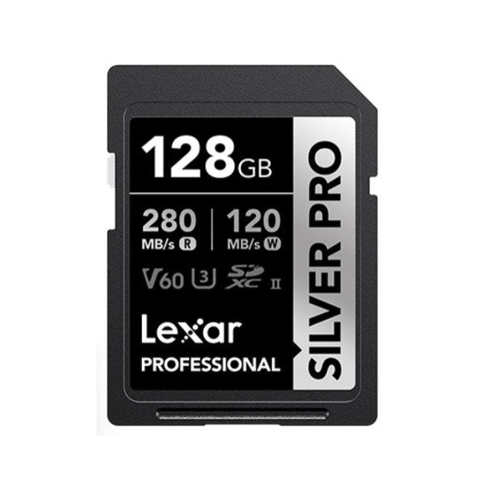 Lexar Professional SILVER PRO 128GB SDXC UHS-II Memory Card - Black