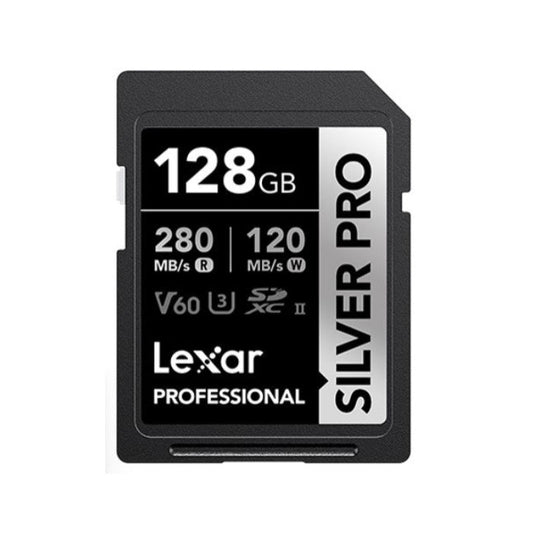Lexar Professional SILVER PRO 128GB SDXC UHS-II Memory Card - Black