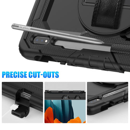 Krakatoo Armor Case Samsung Galaxy Tab S7 11" 2020 with Handstrap - Black