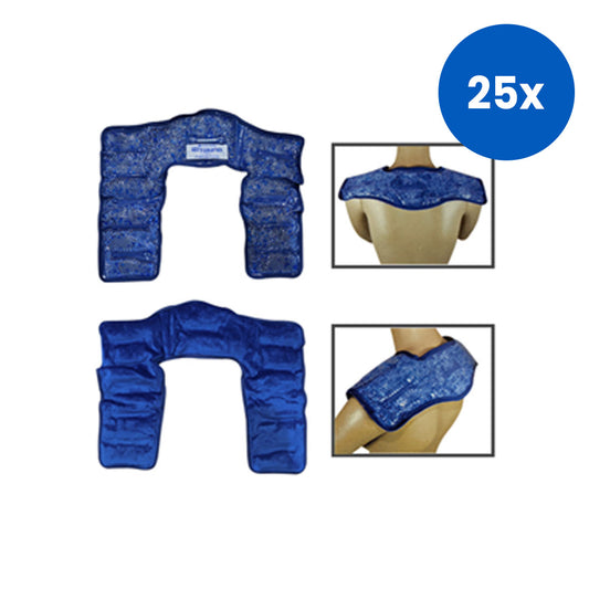 Livingstone Hot and Cold Pack with Crystal Velvet Cloth  41x34cm 500g 1/Box - Blue x25