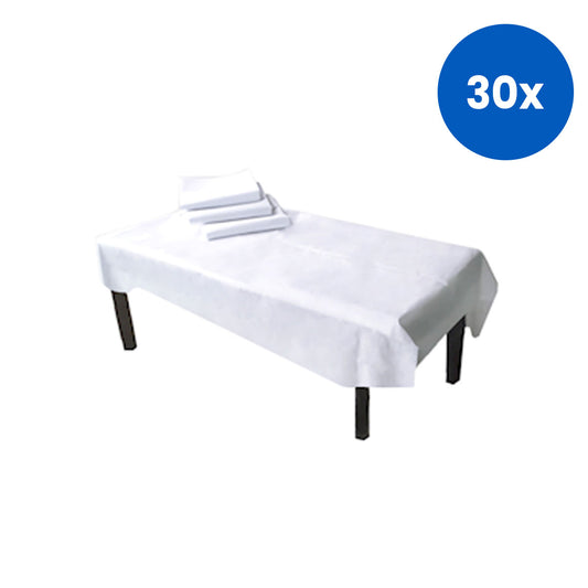 Livingstone Examination Draw Sheet or Bed Sheet 75 x 200cm Nonwoven Bio Fabric 10 Sheets/Pack - White x30
