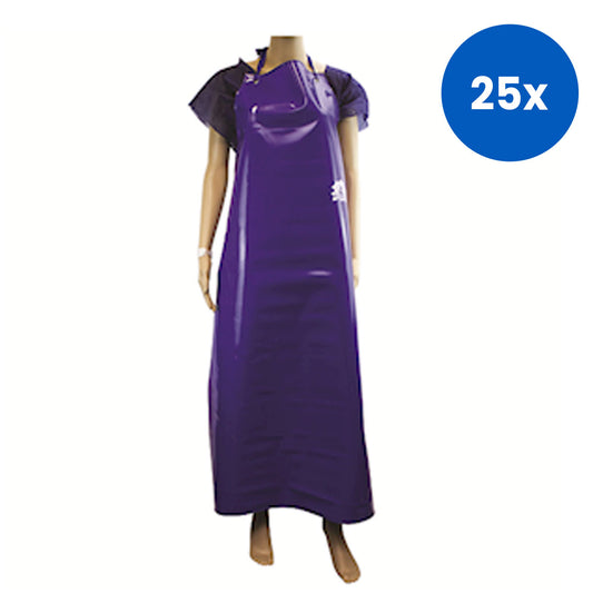 Livingstone Apron 87x129cm Polyvinyl Chloride (PVC) 400 Microns (0.4mm) Heavy Duty - Blue x 25