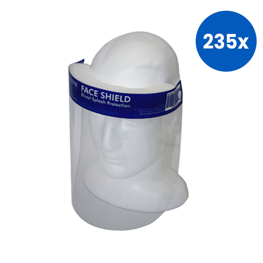 Livingstone Full Face Shield 32 x 24.2cm with Foam Pad and Elastic Head Band - Blue x235