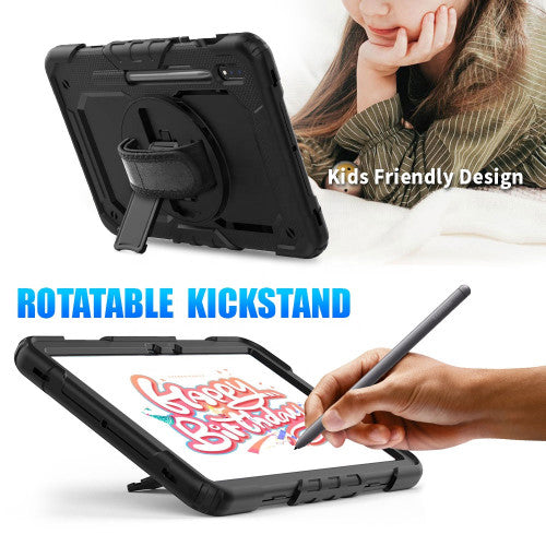 Krakatoo Armor Case Samsung Galaxy Tab S7 11" 2020 with Handstrap - Black