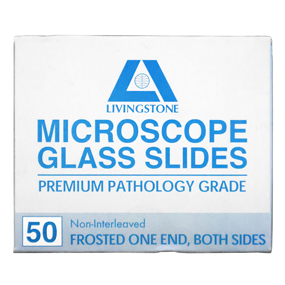 Liv Microscope Glass Slide Frosted One End Both Side Thickness: 1.0 - 1.2mm 75 x 25mm 50/Pack - Clear x85