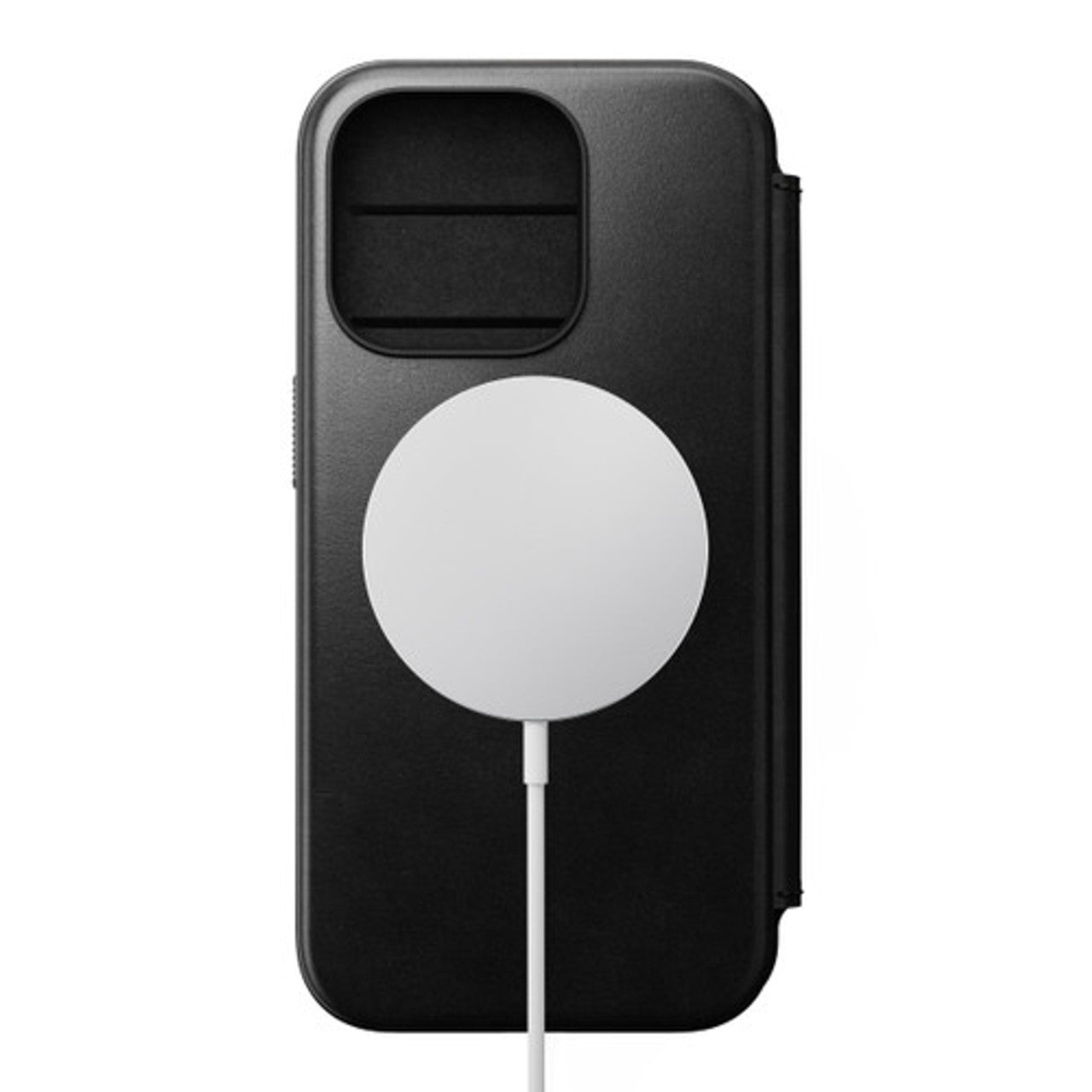 Nomad Modern Horween Leather Folio iPhone 15 Pro - Black