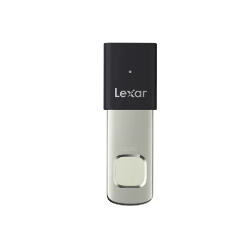 Lexar JumpDrive F35 Pro Fingerprint USB Flash Drive 3.2 Gen 1 256 GB - Black