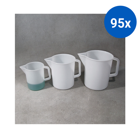 Aptaca Measuring Jug with Handle HDPE 1L 125mm x 140mm Graduated - Clear x95