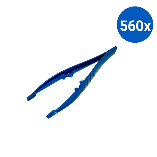 Livingstone Forcep Tweezer 11 cm Polypropylene Plastic Non-Sterile Non-Autoclavable - Blue x560