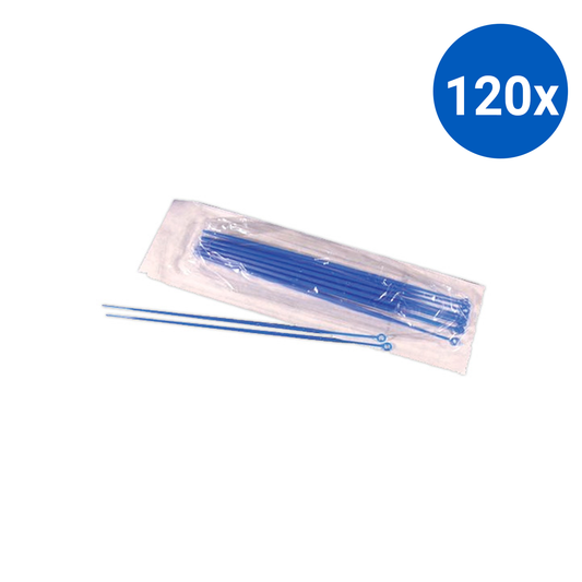 Aptaca Inoculating Loops with Incorporated Needle Rigid Type 10uL Sterile Polystyrene 20/Bag - Dark Blue x120