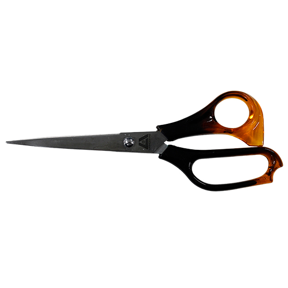 Household Office Scissors Recyclable Plastic Handle 20.5 cm - Amber x120