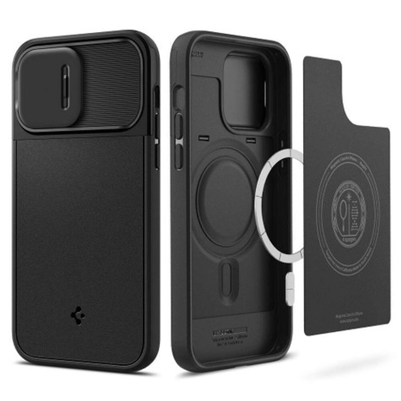 Spigen Optik Armor Magfit Case iPhone 15 Pro - Black
