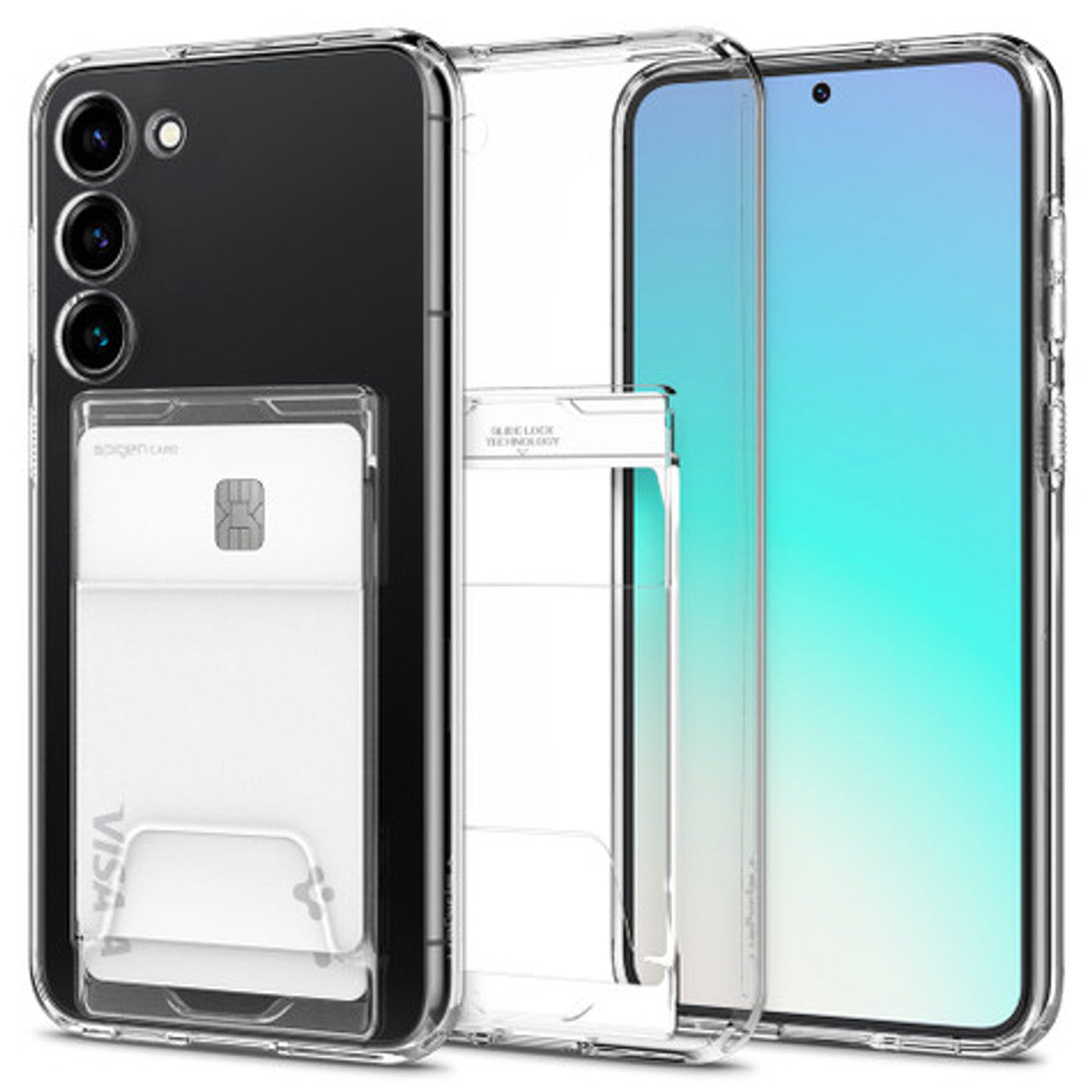 Spigen Crystal Slot Dual Case Samsung Galaxy S23+ Plus - Clear