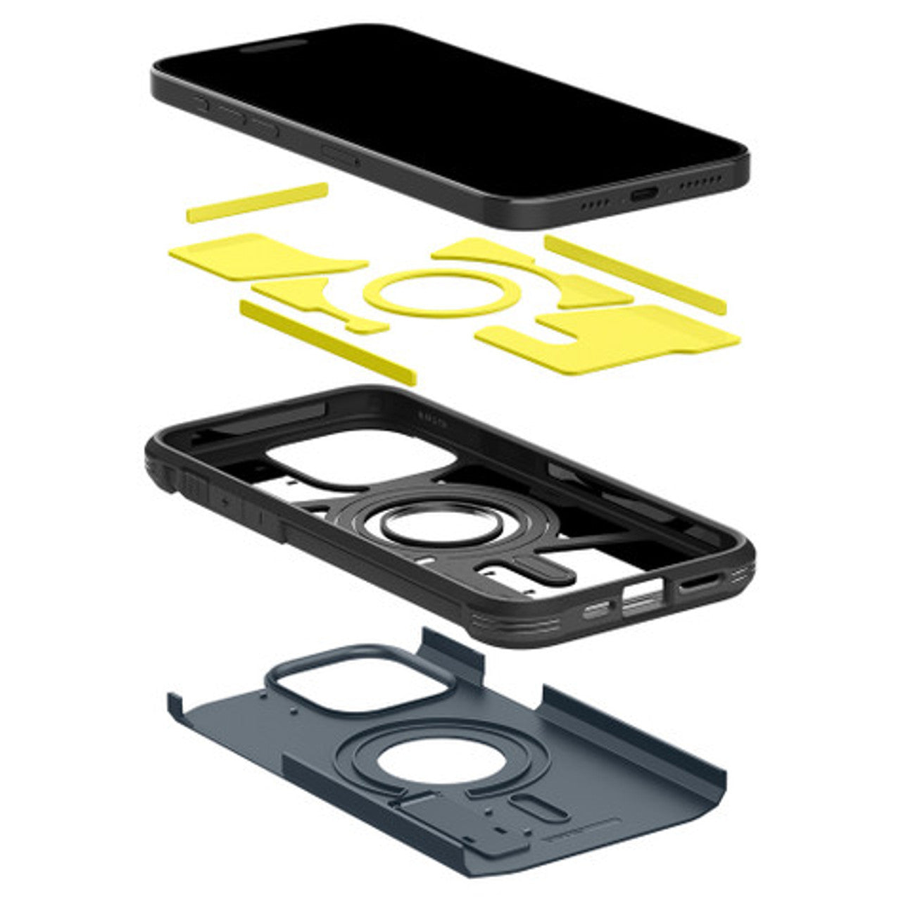 Spigen Tough Armor MagFit Case iPhone 15 Pro - Metal Slate
