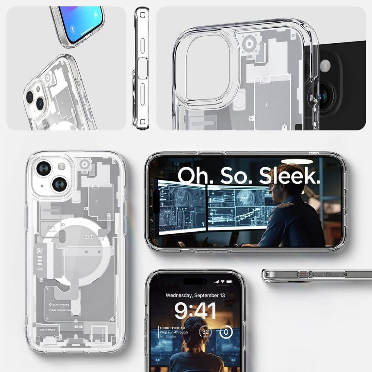 Spigen Ultra Hybrid Zero One MagFit Case iPhone 15 - Black