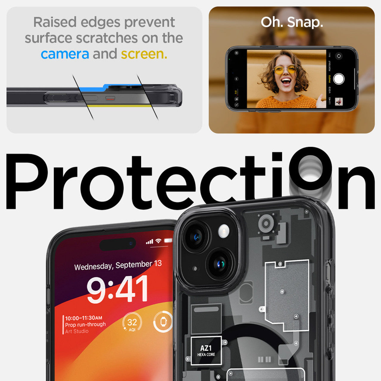 Spigen Ultra Hybrid Zero One MagFit Case iPhone 15 - Black