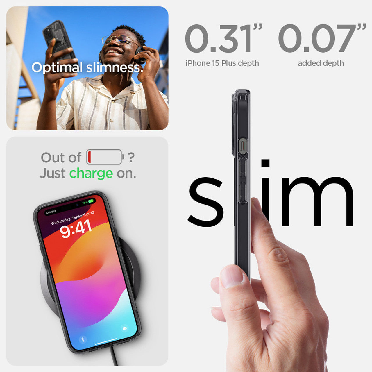 Spigen Ultra Hybrid Zero One MagFit Case iPhone 15 - Black
