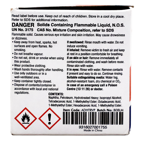 Liv-Wipe Adhesive Remover Removal Pad Wipe 6x6cm 100/Box - White x20