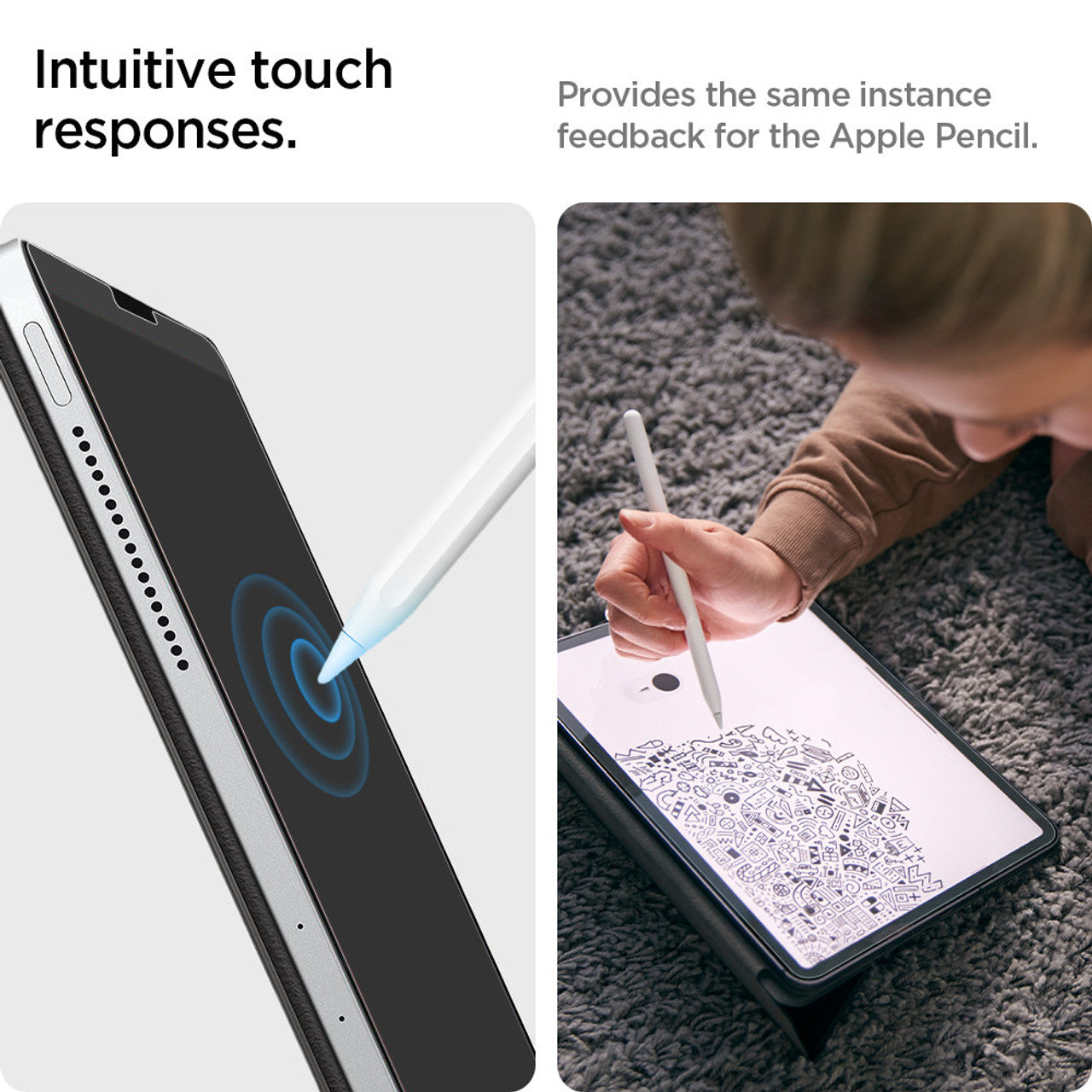 Spigen Paper Touch Screen Protector iPad 10.2" 7th/8th/9th Gen - Clear